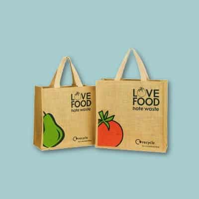 Jute Shopping Bag | Victory Love Jute Bag | More Natural Bag -2103
